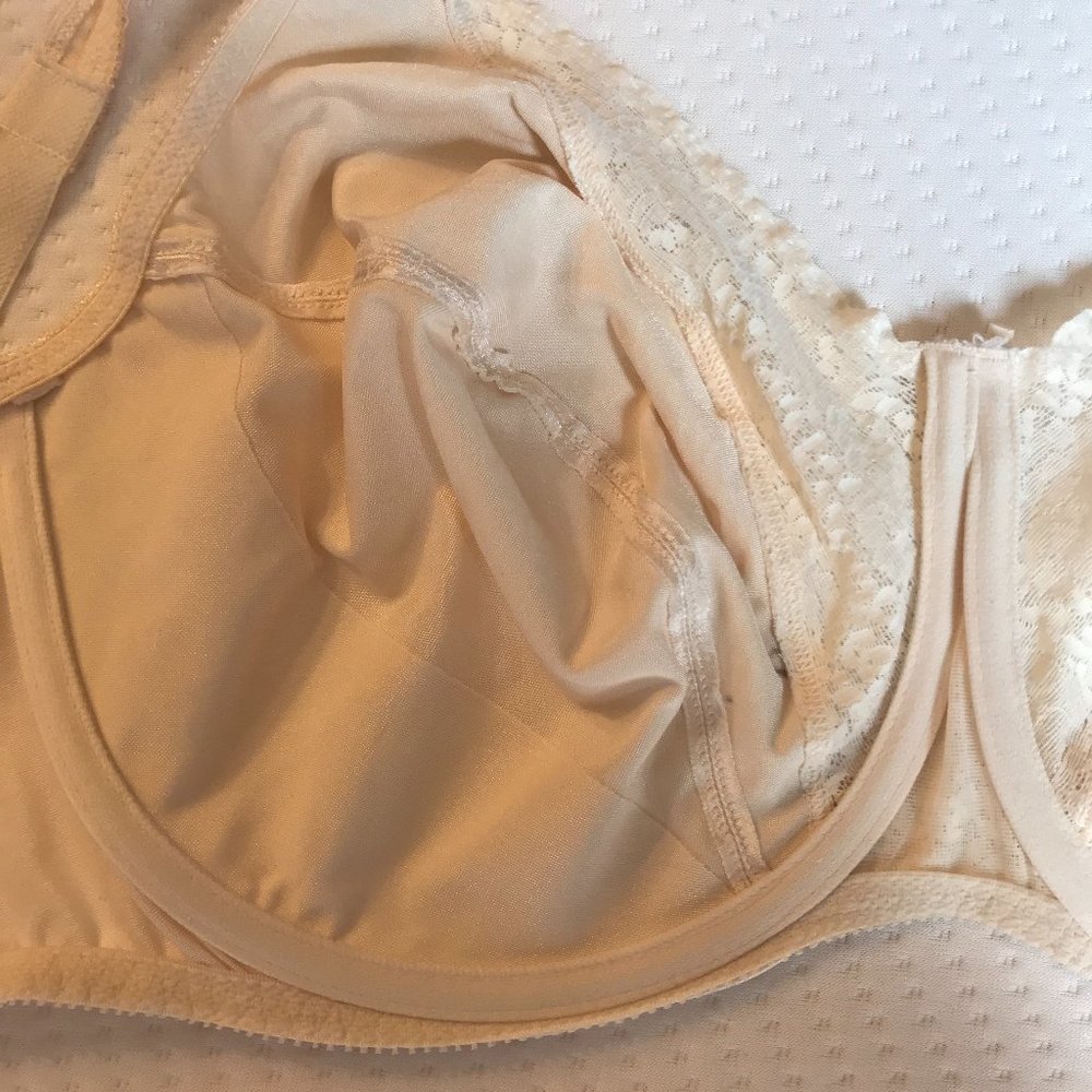 Cacique 44DD White Lace Unlined Bra - Picture 5 of 8